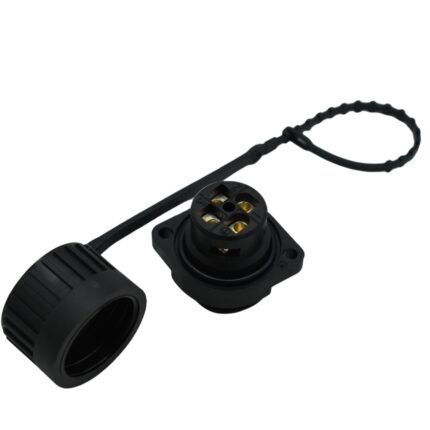 Conector macho de 4 pines con tapón de cierre Scanreco